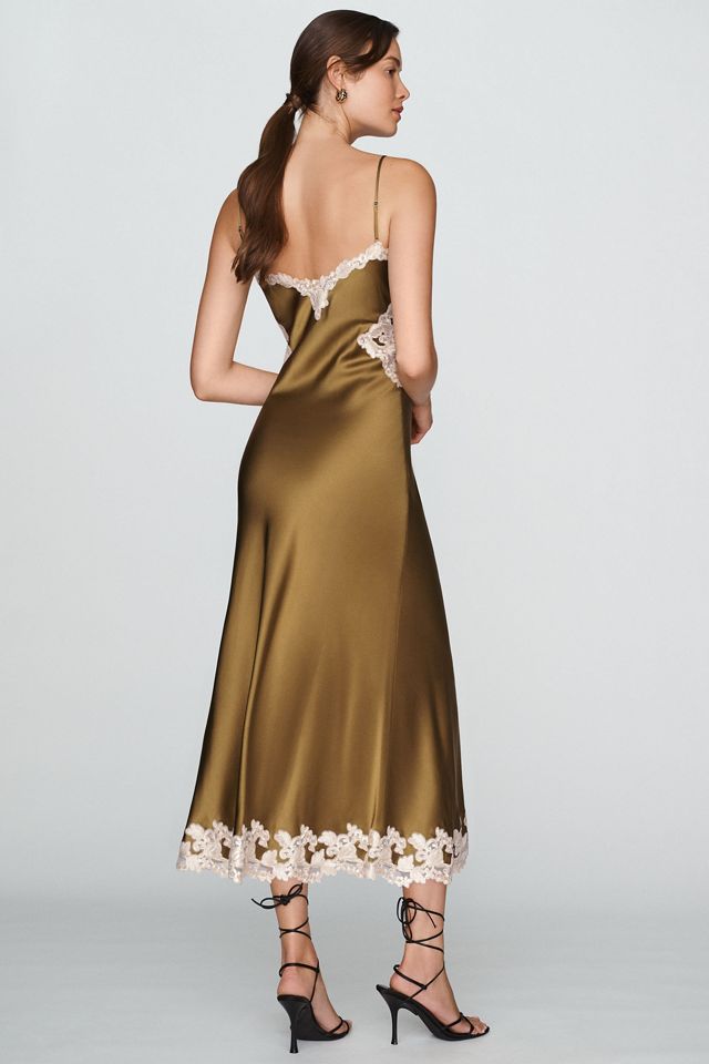 Ronny Kobo Lalita Stretch Silk Midi Dress #1