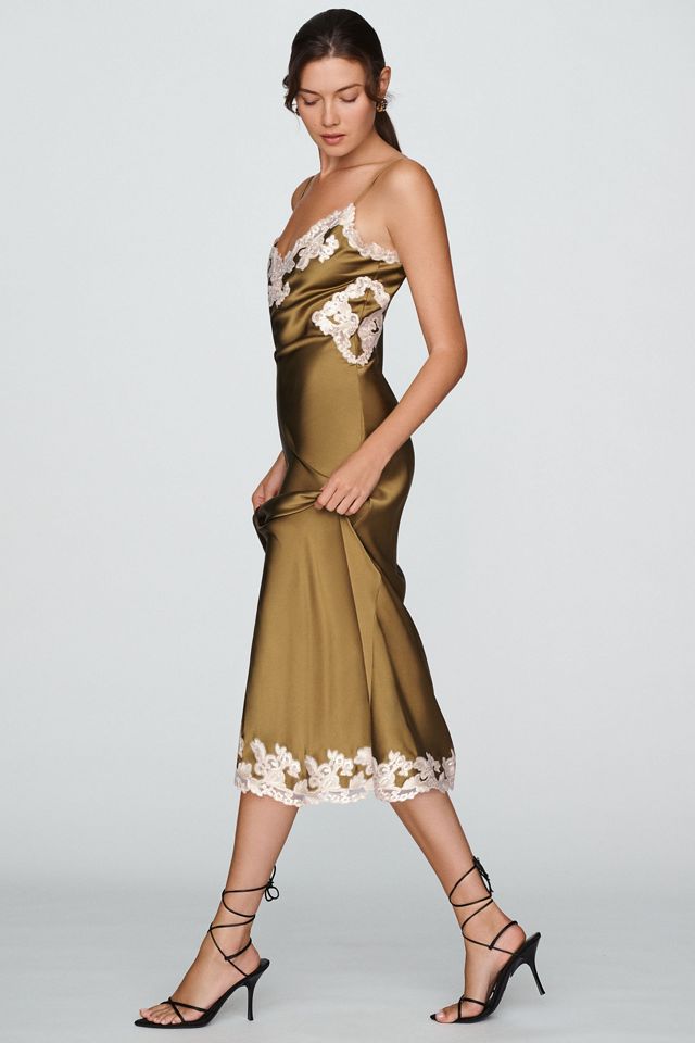 Ronny Kobo Lalita Stretch Silk Midi Dress #3