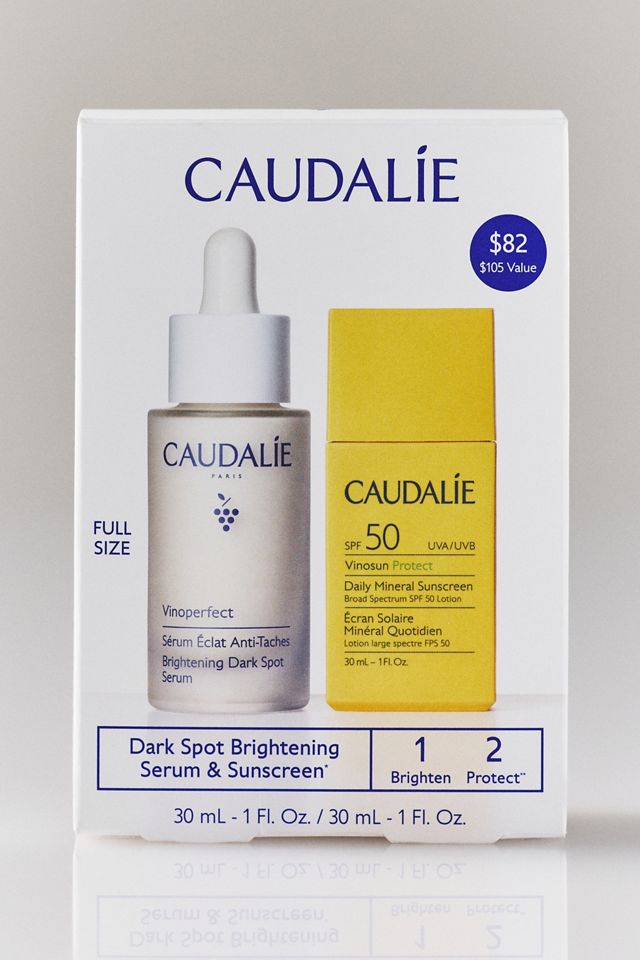 Caudalie Vinoperfect Dark Spot Brightening Serum & SPF 50 Sunscreen Set #1