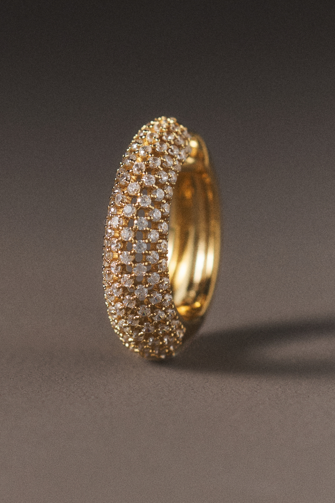 NADRI Cleo Pavé Hoop Earrings