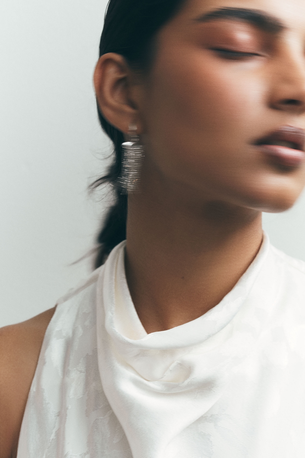 NADRI Sunny Fringe Huggie Hoop Earrings