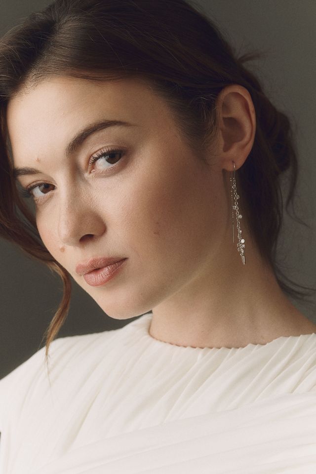NADRI Sunny Shaky Threader Drop Earrings #3