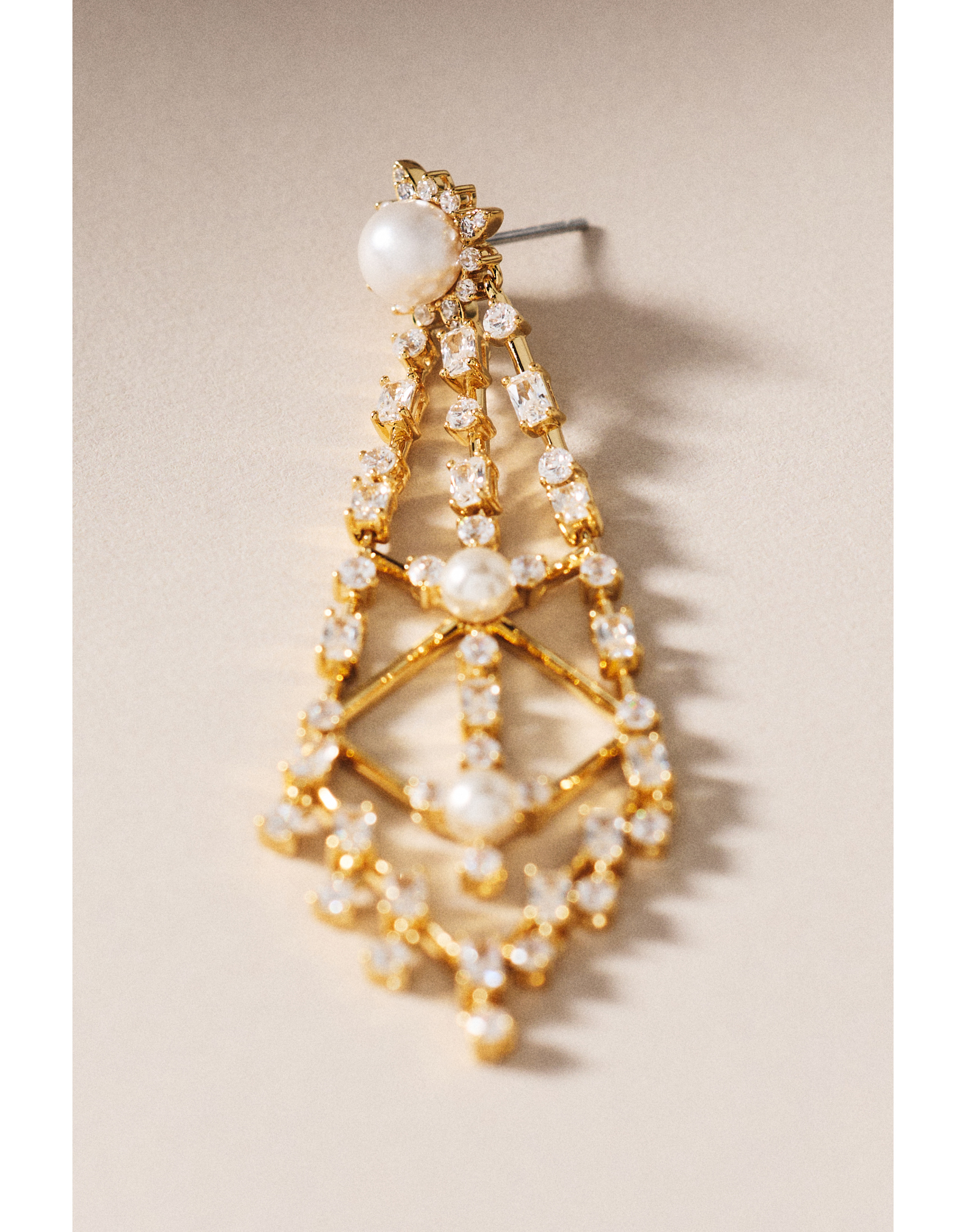Lattice Chandelier Drop Earrings — Image 4