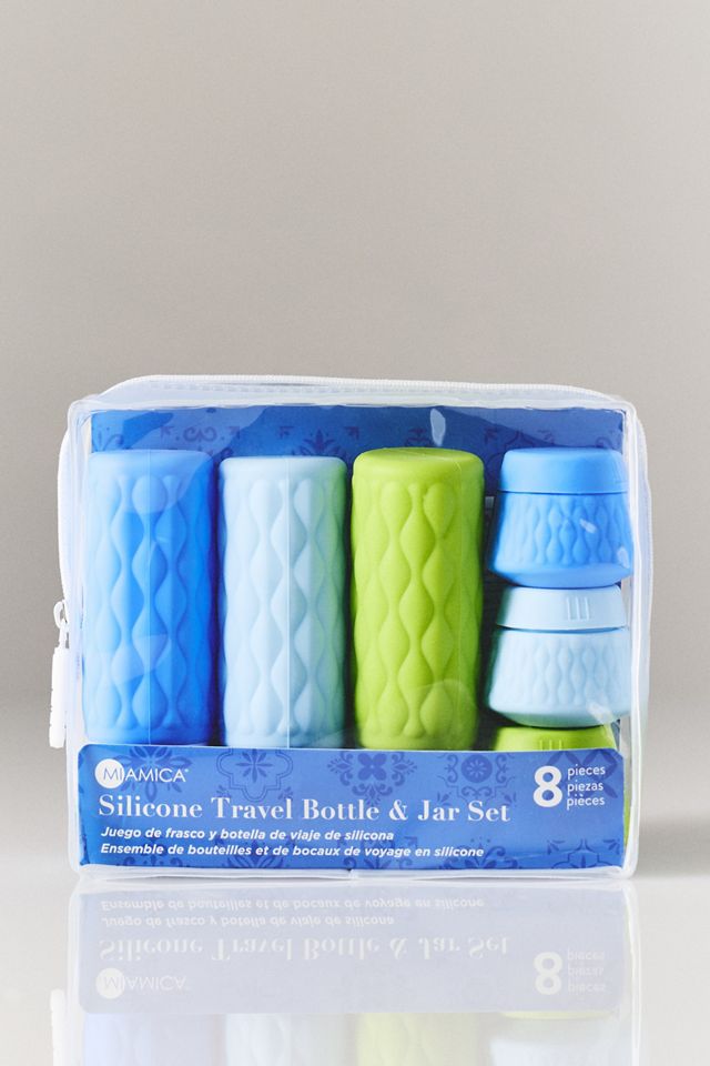 Miamica Capri 8 Piece Silicone Bottle & Jar Set #1