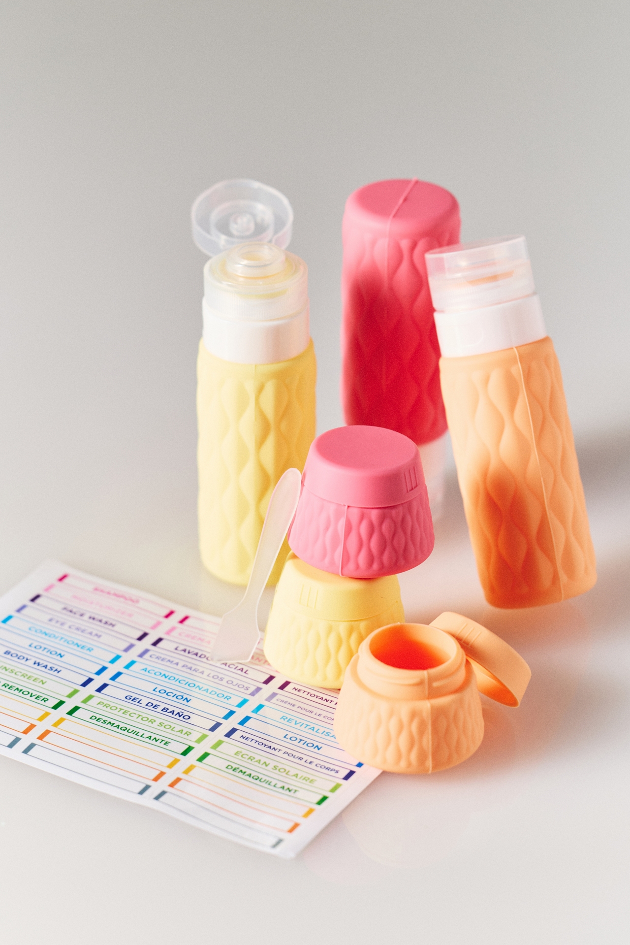 Miamica So Jelly 8-Piece Silicone Bottle & Jar Set