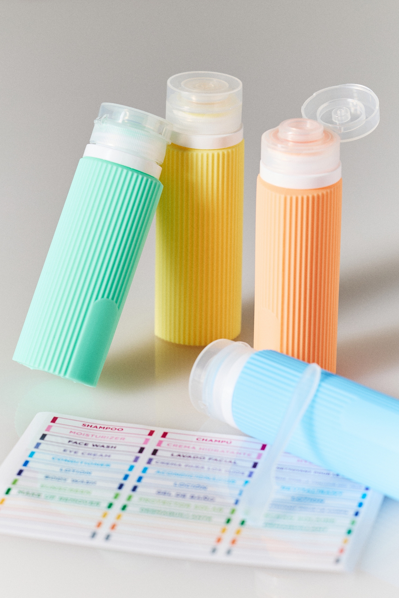Miamica So Jelly 5-Piece Silicone Bottles Set