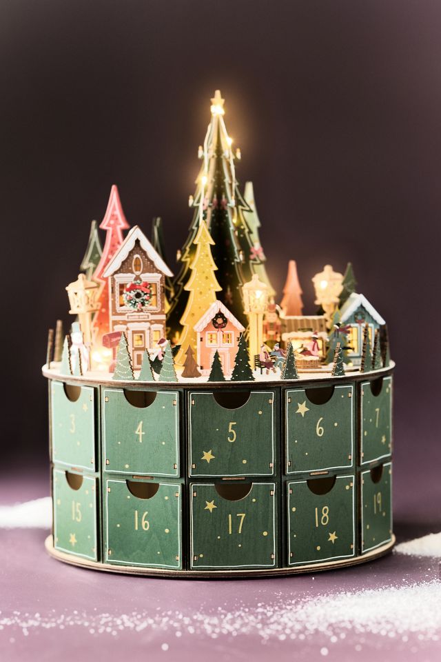 Maren Baxter Light-Up Wooden Advent Calendar #1