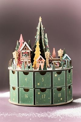 Calendario de Adviento de Madera Iluminado Maren Baxter
