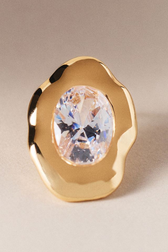 Ettika Molten Glow Crystal Stud Earrings #1