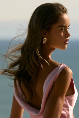 Ettika Molten Glow Crystal Stud Earrings
