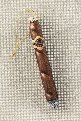 Glass Cigar Ornament