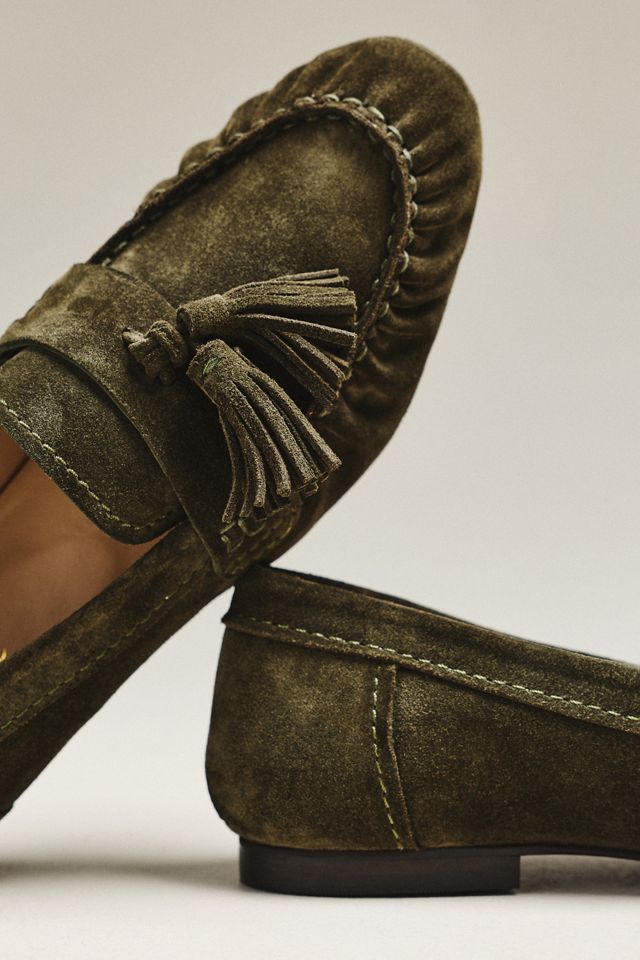Maeve Tassel Suede Loafers #2