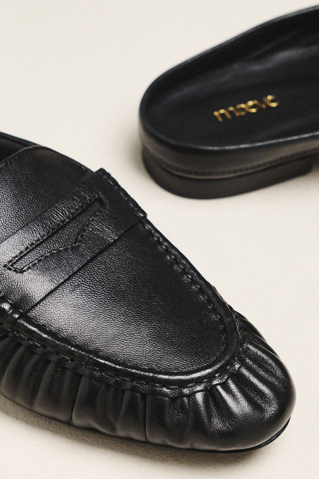 Maeve Open-Back Leather Loafers #2