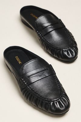 Maeve Open-Back Leather Loafers