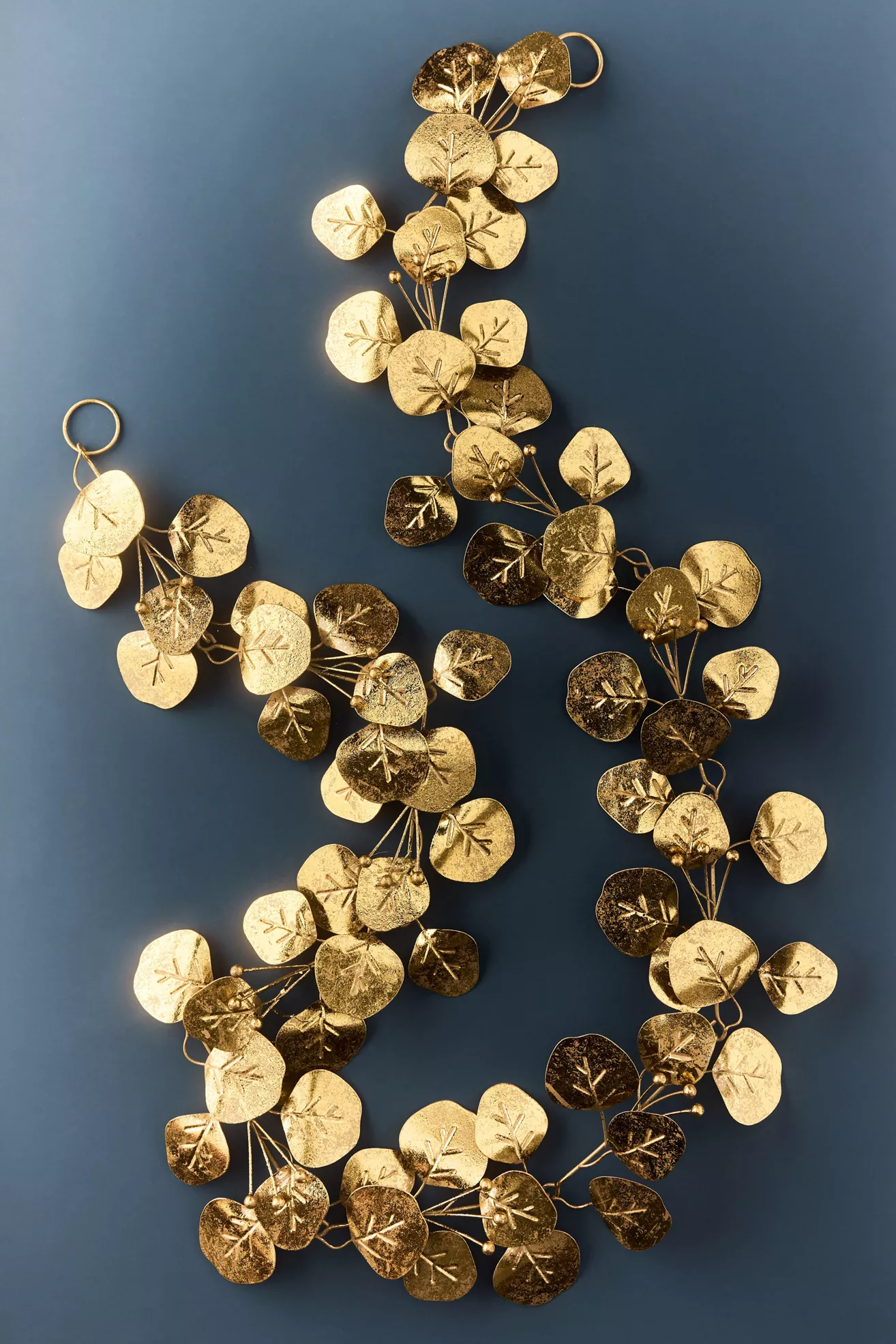 Gold Metal Eucalyptus Garland