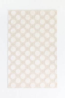 Eclipse Tufted Wool-Viscose Blend Geometric Rug
