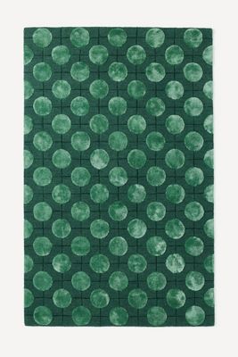 Eclipse Tufted Wool-Viscose Blend Geometric Rug