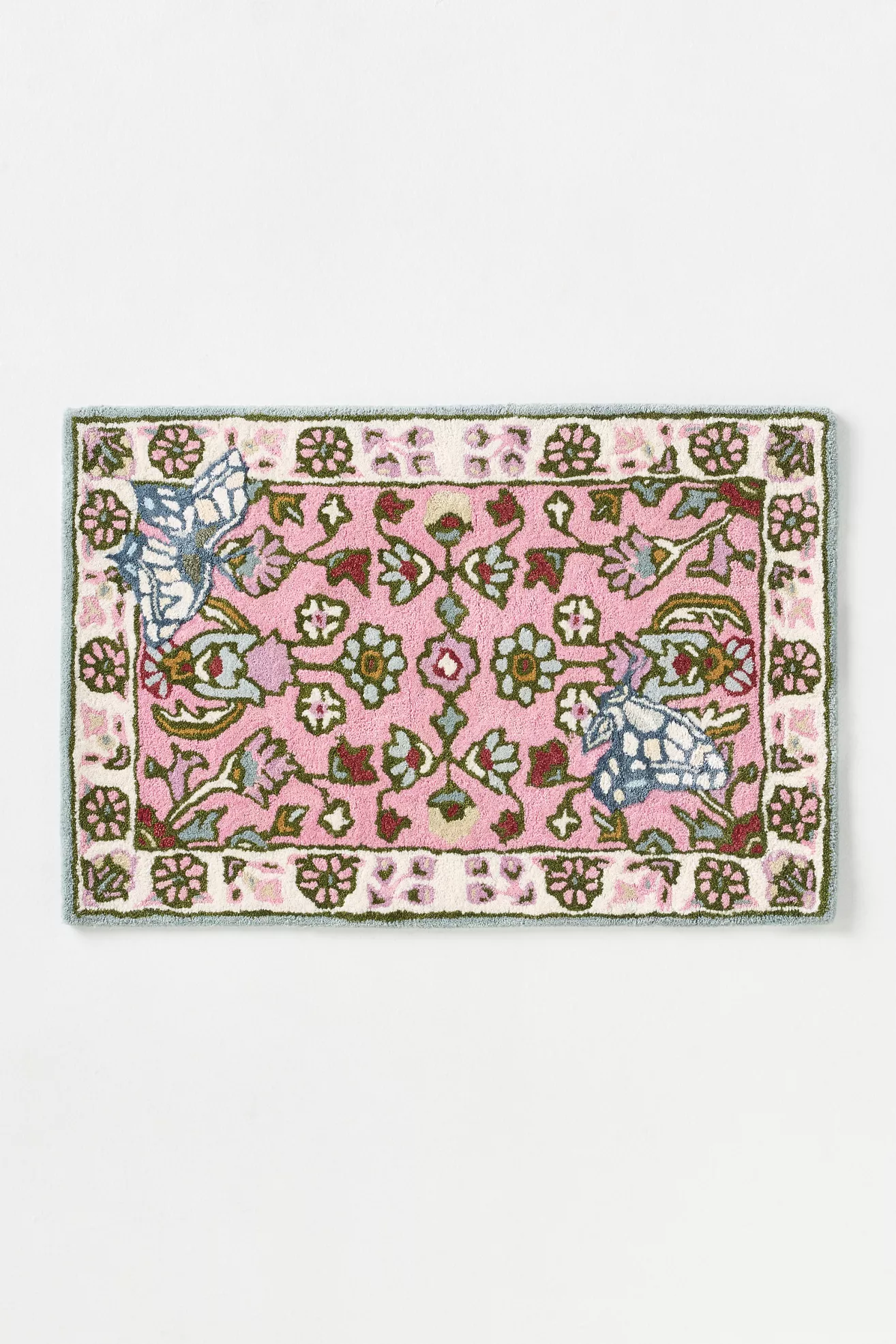 Hand Tufted Butterfly Wool Blend Rug - thumbnail 3