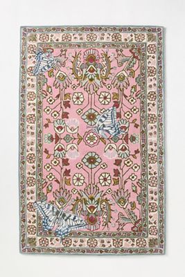 Hand Tufted Butterfly Wool Blend Rug