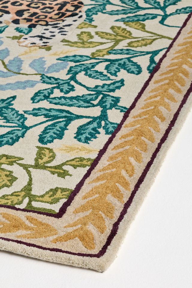 Renna Hand-Tufted Cheetah Wool-Blend Rug #1
