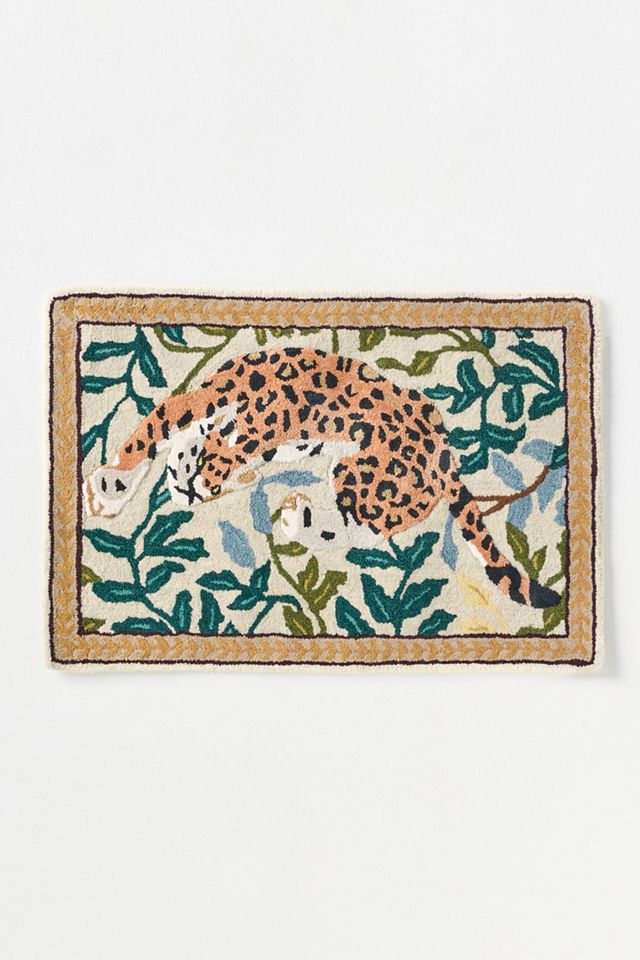 Renna Hand-Tufted Cheetah Wool-Blend Rug #2