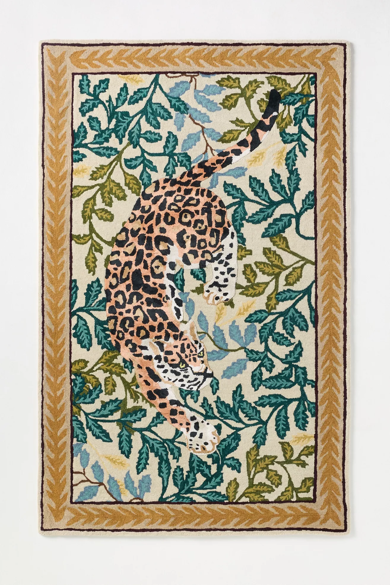 Renna Hand-Tufted Cheetah Wool-Blend Rug