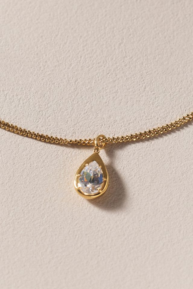 NADRI Sunny Bezel Pendant Necklace #1