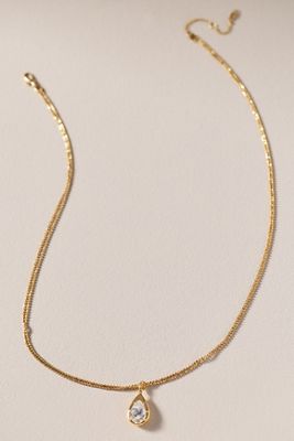 NADRI Sunny Bezel Pendant Necklace
