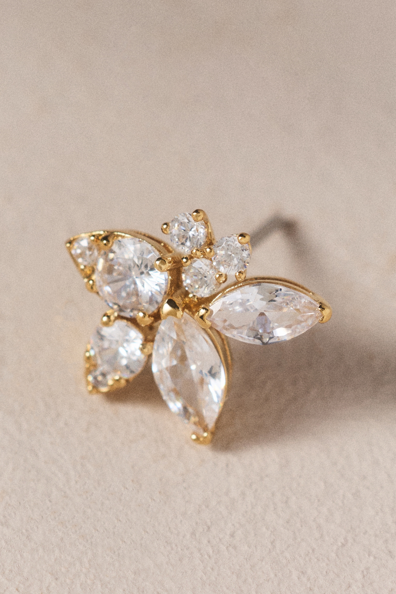 NADRI Floral Cluster Post Earrings
