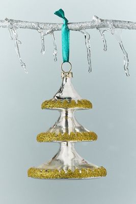 Vintage Tree Glass Ornament