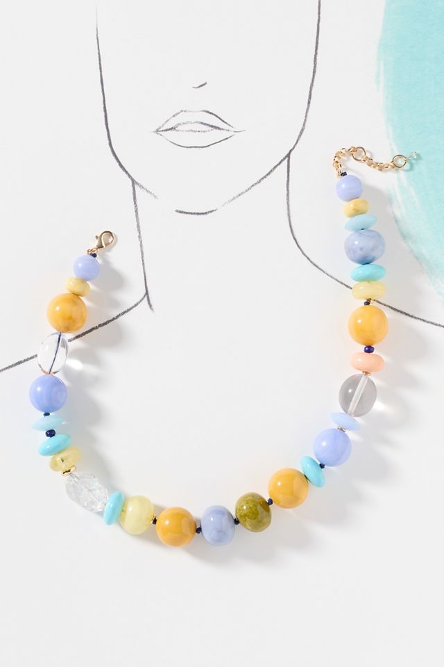 Chunky Beaded Mix Necklace #2