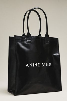 Anine Bing Leonie Coated Canvas Tote Bag