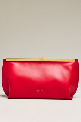 Anine Bing Annie Leather Clutch
