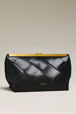 Anine Bing Braided Leather Clutch