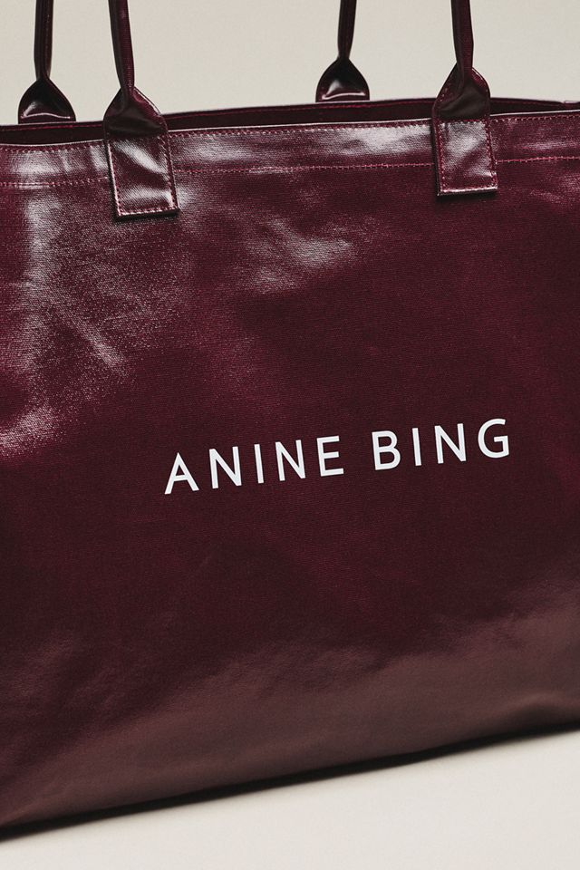 Anine Bing Leo Coated Canvas Tote Bag #2