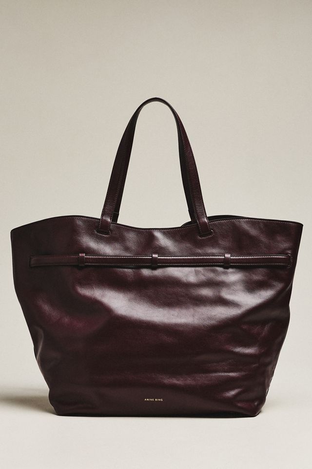 Anine Bing Elly Leather Small Tote Bag #1