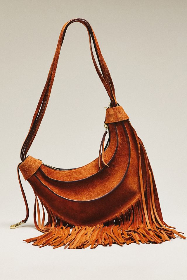 Farm Rio Banana Suede Shoulder Bag #1
