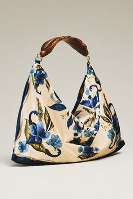 Farm Rio Small Velvet Hobo Bag