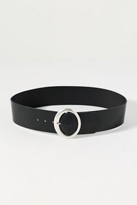 Wide Oval Buckle Belt