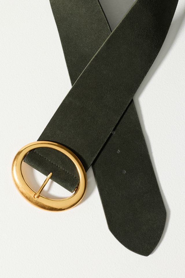 Wide Oval Buckle Belt | Anthropologie