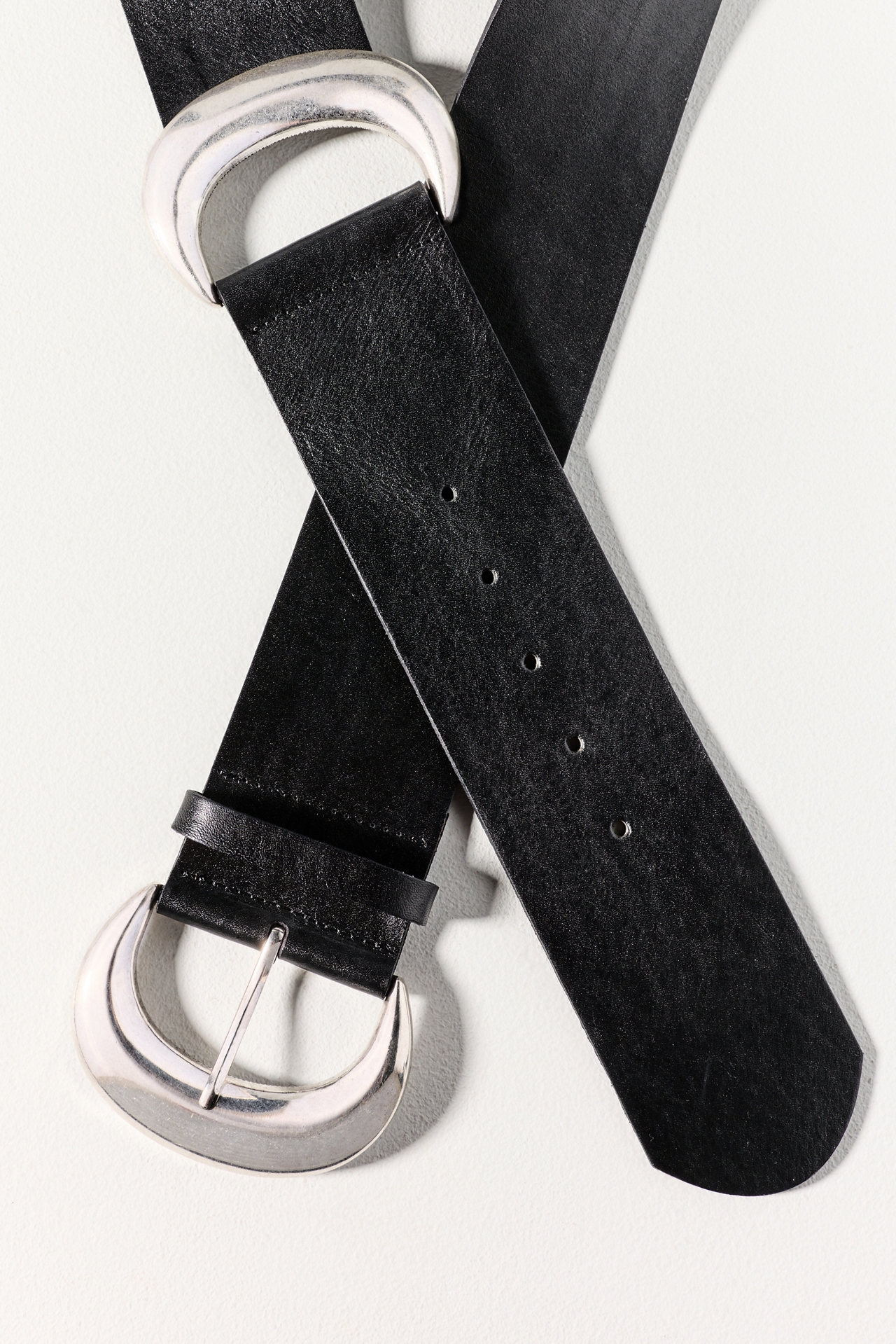 Oval Double-Buckle Belt