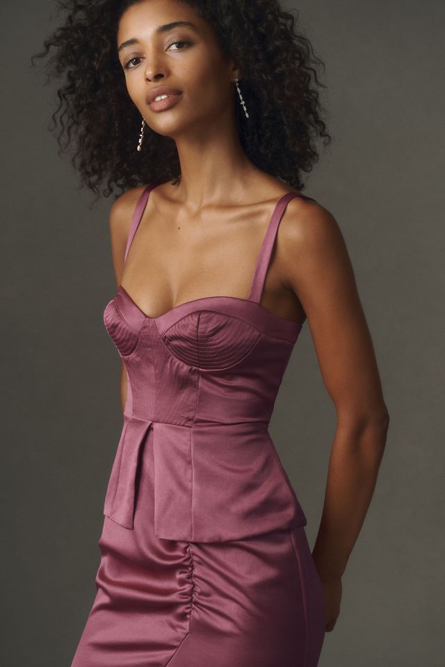 BHLDN Sweetheart Corset Maxi Dress #2