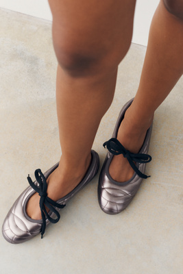 Jw Pei Erika Lace-up Ballet Flats In Brown