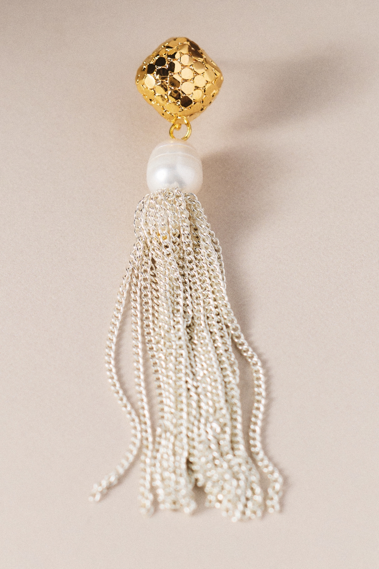 Freshwater Pearl Tassel Drop Earrings
