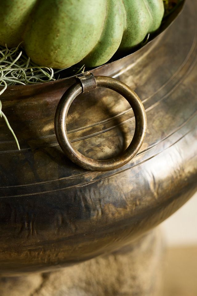 Black Iron Potbelly Cauldron Planter #2