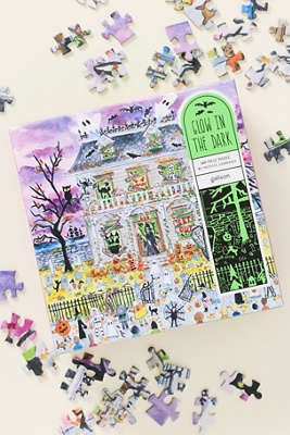 Michael Storrings Haunted House 500-Piece Glow in the Dark Puzzle