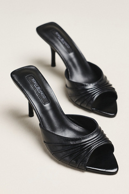 Tony Bianco Hype Peep-toe Mules In Black