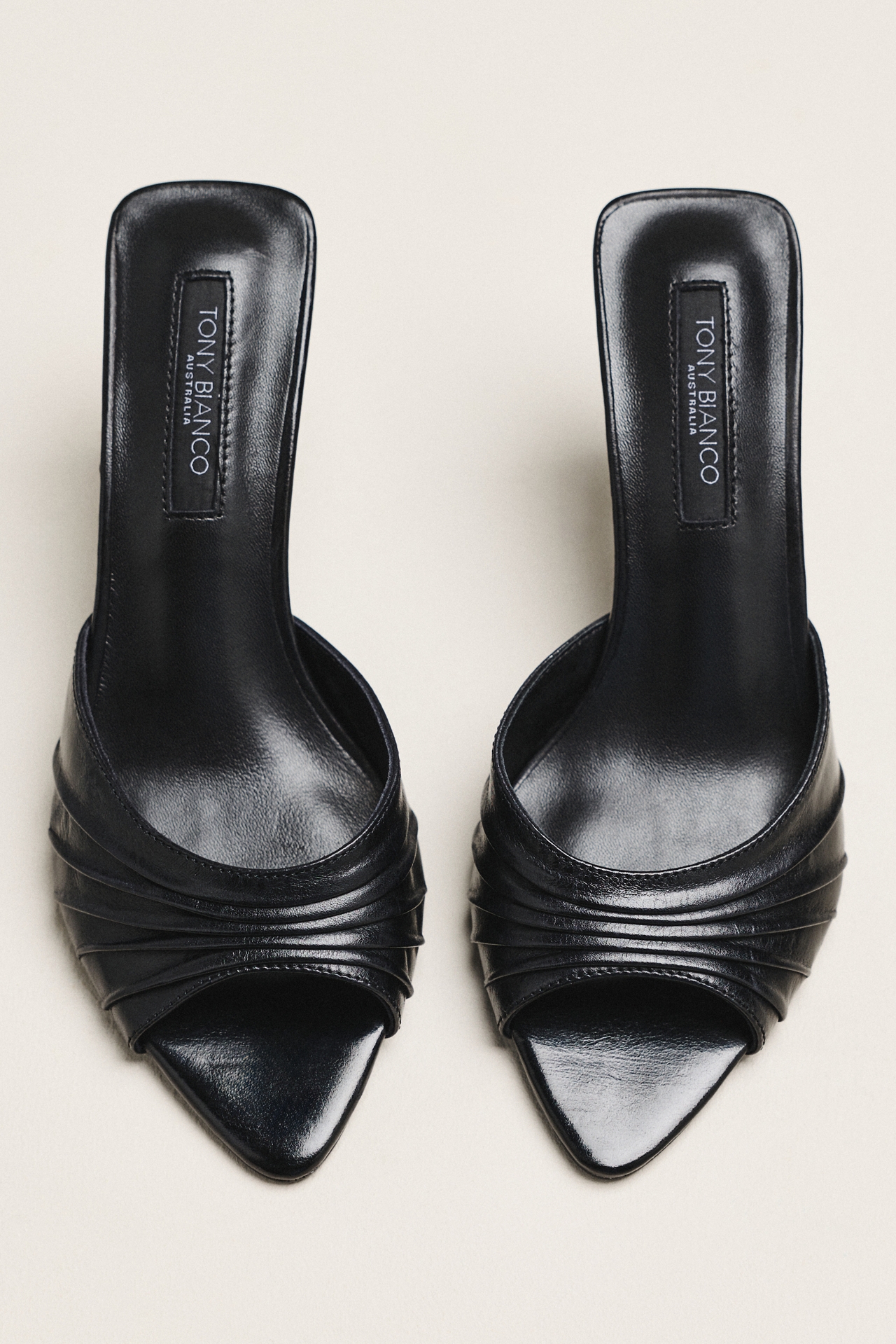 Tony Bianco Hype Peep-Toe Mules