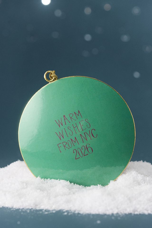 Holiday in the City Metal Ornament #2