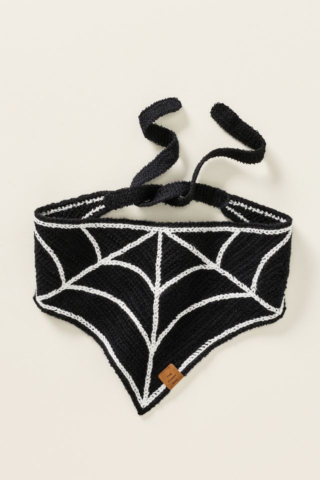 Spiderweb Crochet Pet Bandana #2